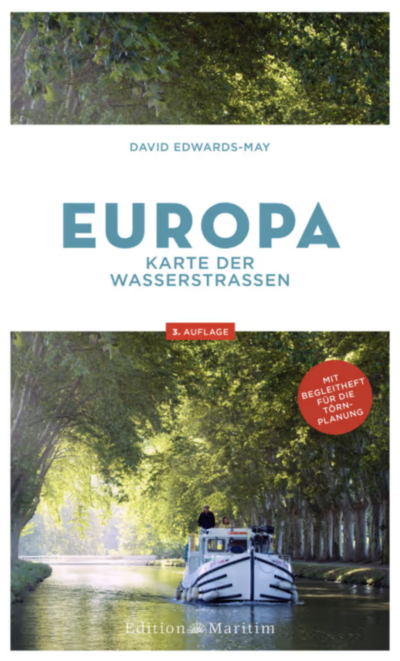 Europa Karte der Wasserstraßen