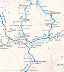 European Waterways Map extract