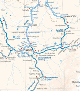 Map of European Waterways, Poster - Edwards-May Publications