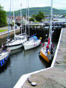 Muirtown Locks in Inverness